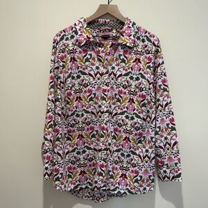 Talbots Women’s Floral Button Down Top